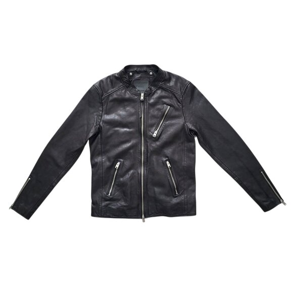 AllSaints Harwood Leather Jacket in Black Men's Medium (Missing - Main Image